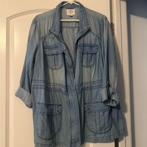 St. John's Bay Light Blue Jean Jacket